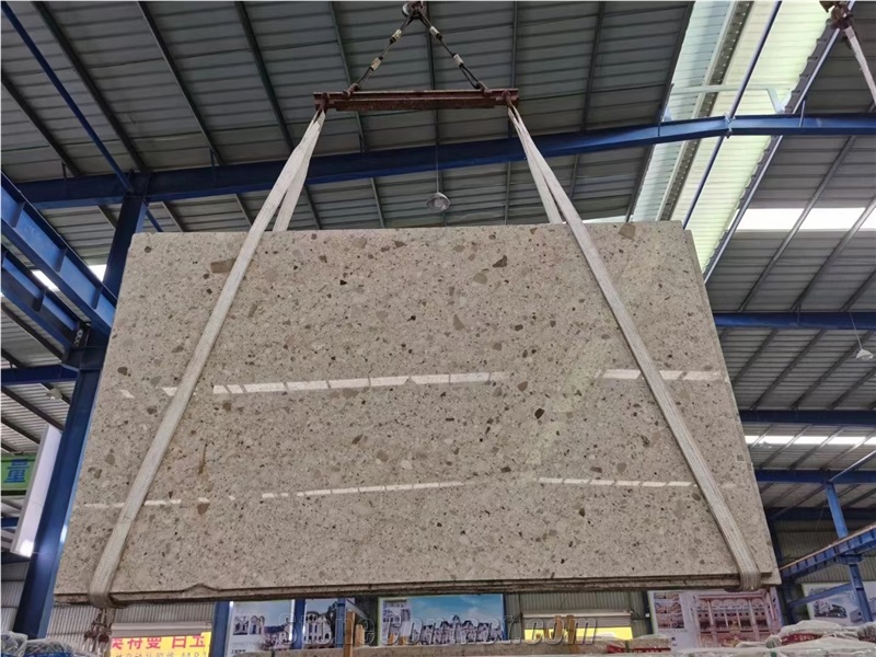 Goldtop New Quarry Natural Milan Mocha Limestone Slab
