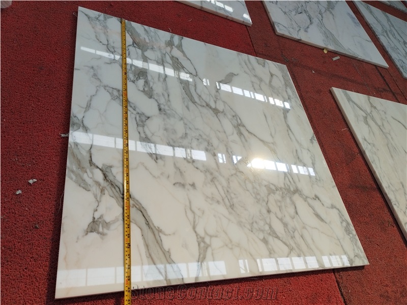 Goldtop OEM Natural Calacatta White Marble Floor Tiles