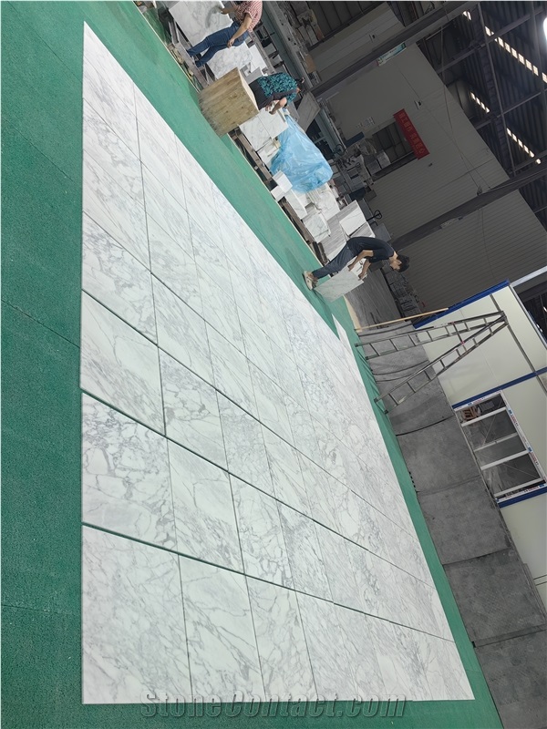 Goldtop OEM White Statuary Marble Floor Tiles