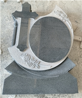 Pandang Grey G654 Granite Tombstone