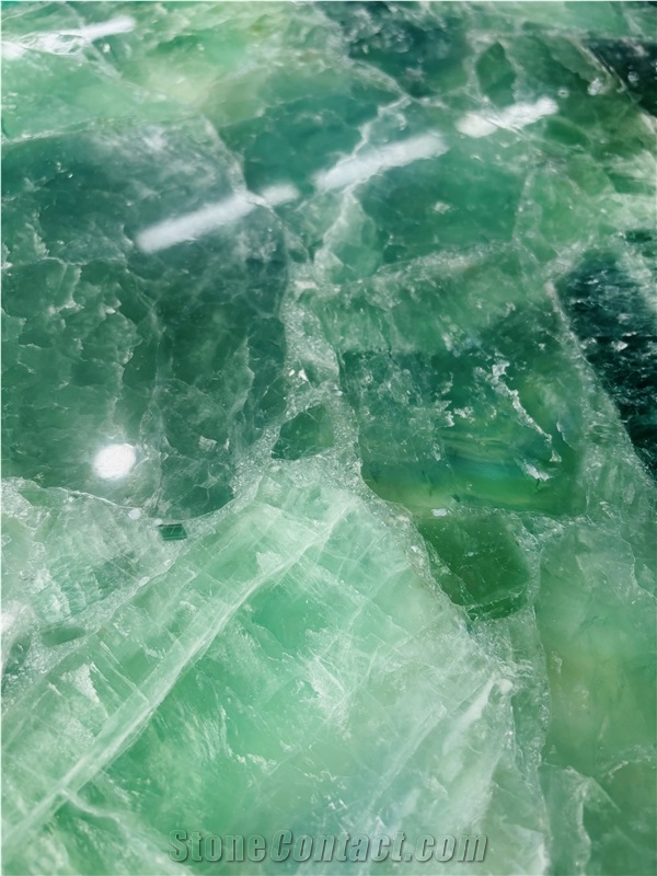 Green Cystal Semiprecious Stone Tiles