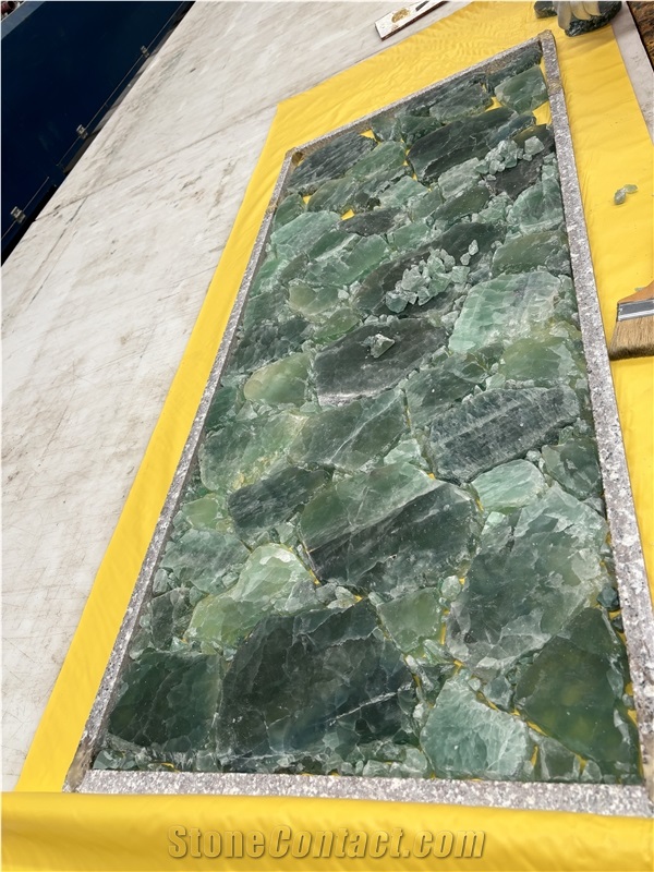Green Cystal Semiprecious Stone Tiles