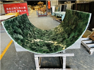 Green Cystal Semiprecious Stone Tiles