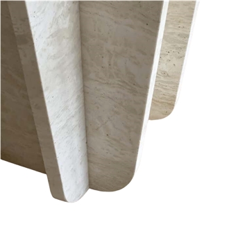 Beige Travertine Coffee Table For Living Room