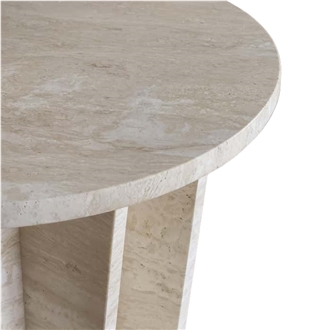 Beige Travertine Coffee Table For Living Room