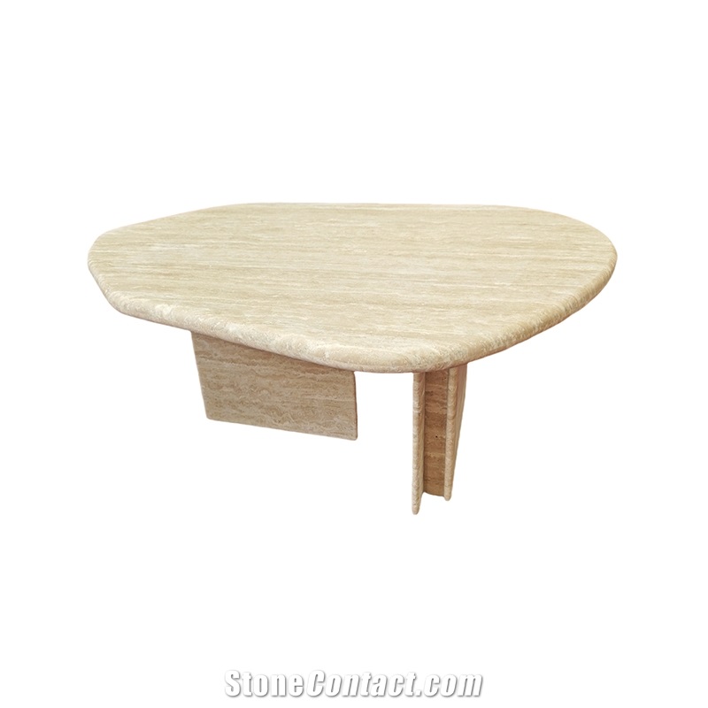 Customized Travertine Vintage Coffee Table