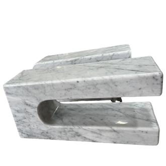 Marble Console Table With Carrara Marble