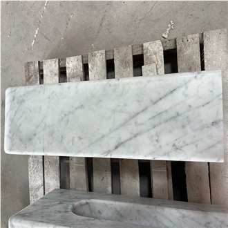 Marble Console Table With Carrara Marble