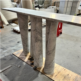 Stone Table Of White Carrara For Home
