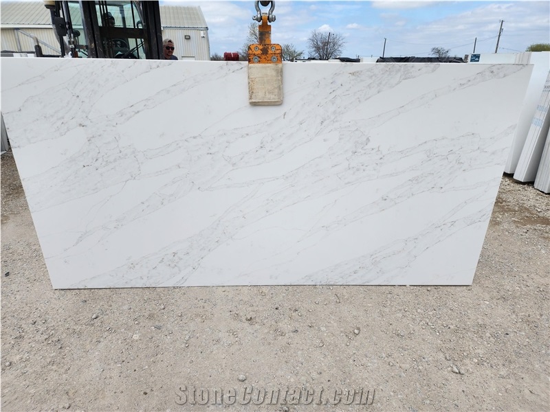 Calacatta Oro Polished  Quartz Slabs