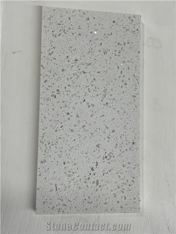 Sparkle White Quartz Slabs