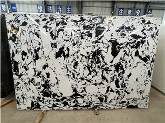 BULGARI Black Artificial Calacatta Marble Slabs