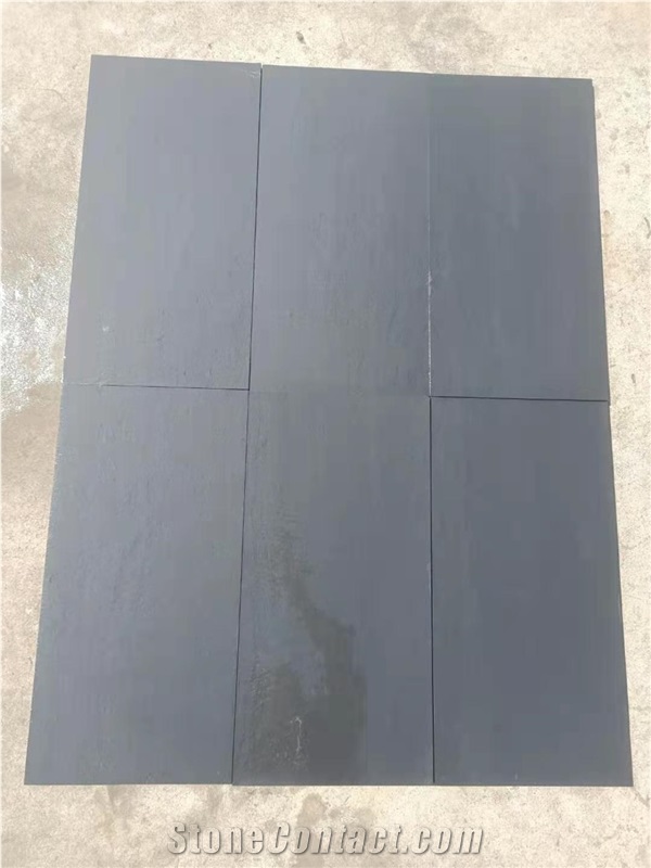 Split Face Black Slate Tiles For Wall And Floor