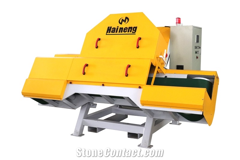 Thin Stone Veneer Saw With Return Conveyor