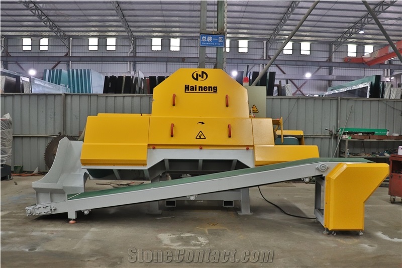 Thin Stone Veneer Saw With Return Conveyor