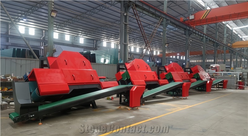 Thin Stone Veneer Saw With Return Conveyor