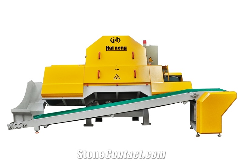 Thin Stone Veneer Saw With Return Conveyor