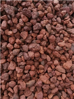 Red Lava Stone Pebble Stone
