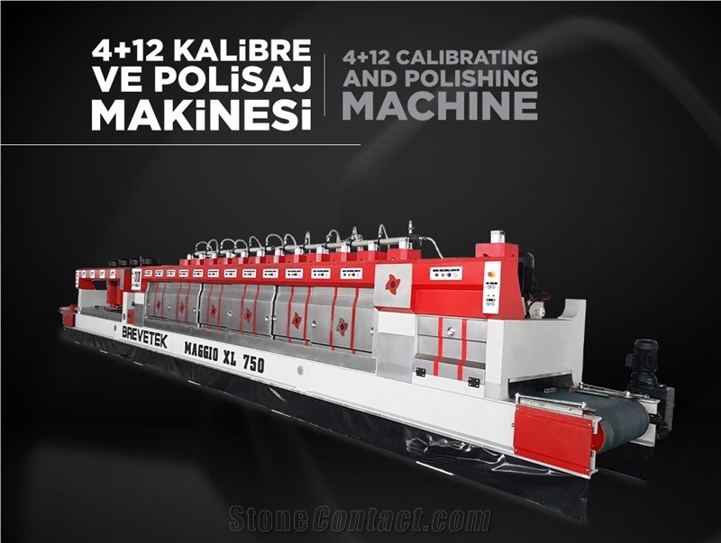 MAGGIO XL-750 Automatic Marble Calibrating & Polishing Line Machine