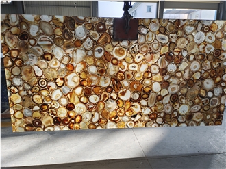 Brown Agate Semiprecious Slabs Translucent Stone Slabs