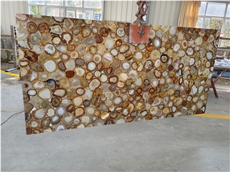 Brown Agate Semiprecious Slabs Translucent Stone Slabs