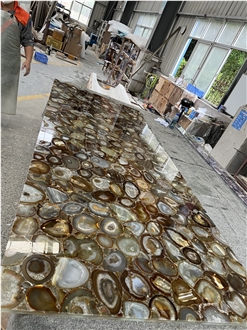 Brown Agate Semiprecious Slabs Translucent Stone Slabs