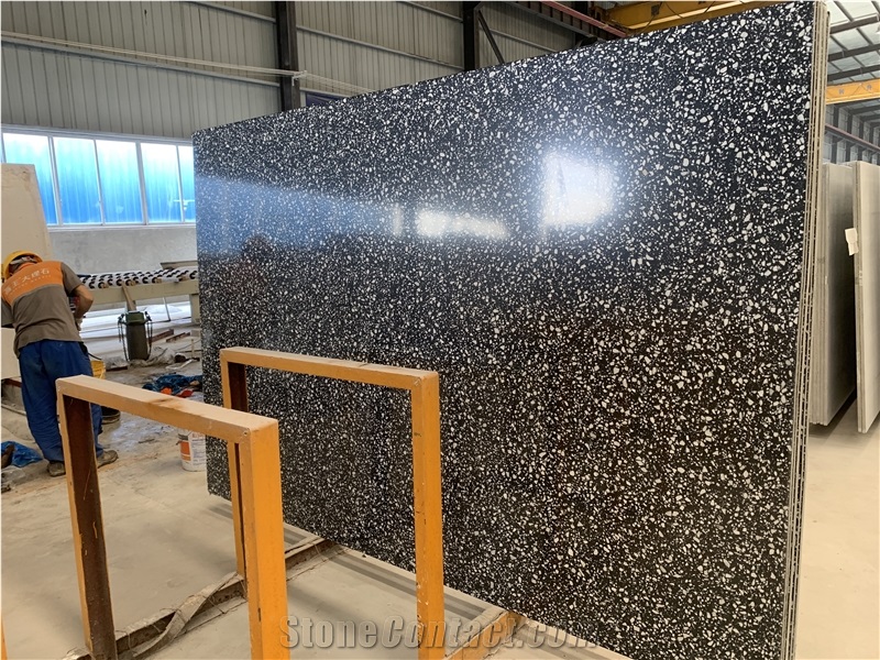 300X600 Cement Slab Grey Cheap Terrazzo Floor Tiles And Slabs