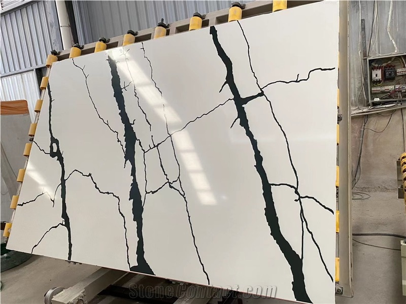 3D Calacatta Engineered  Marble Stone Slabs