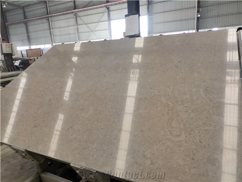 Artificial Polished Low Silicon Engineered Stone Tiles