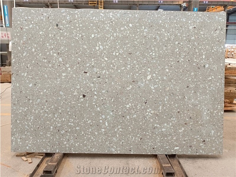 Beige Engineered Stone Slabs FTY1251