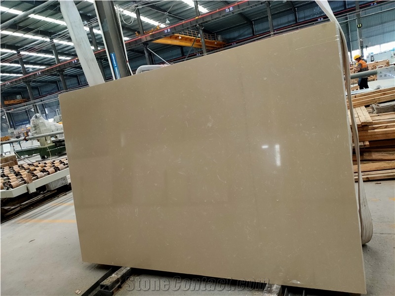 Beige Engineered Stone Slabs LS-S015