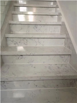 Calacatta Artificial Marble Spiral Stairs