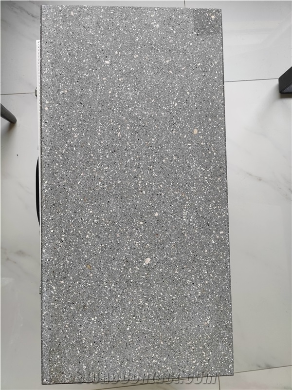 Cheap Artificial Matt White Terrazzo Floor Tiles
