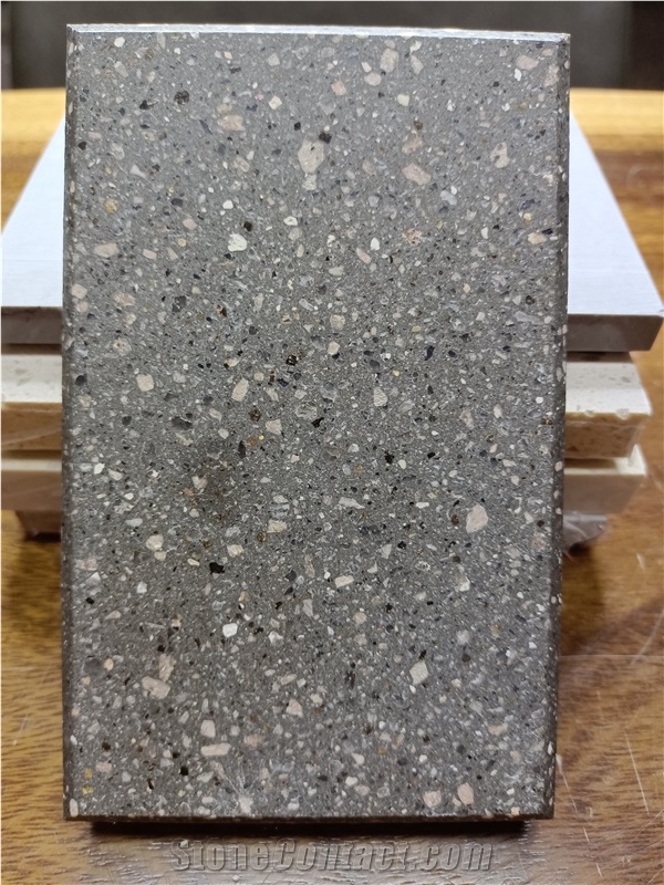 Cheap Artificial Matt White Terrazzo Floor Tiles