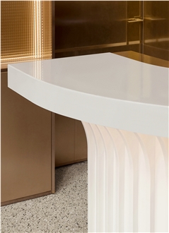 Pure White Engineered Stone Slabs FTY2408