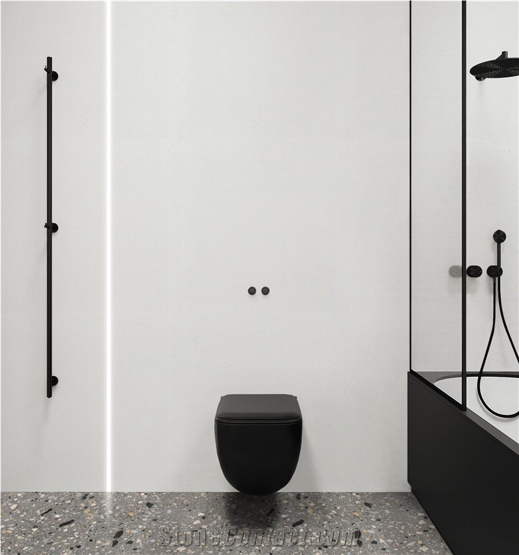 Pure White Engineered Stone Slabs FTY2408