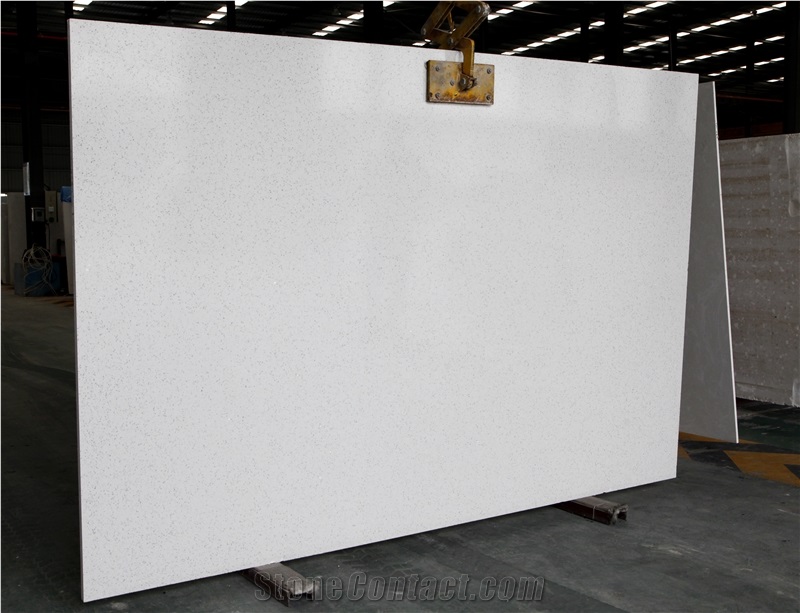 White Engineered Stone Slabs FTY6075