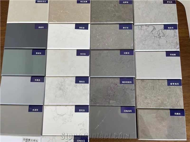 Wholesales Marble Kitchen Low Silicon Artificial Stone Slabs