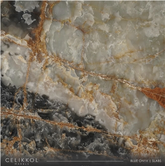 Multıcolor Blue Onyx Slabs