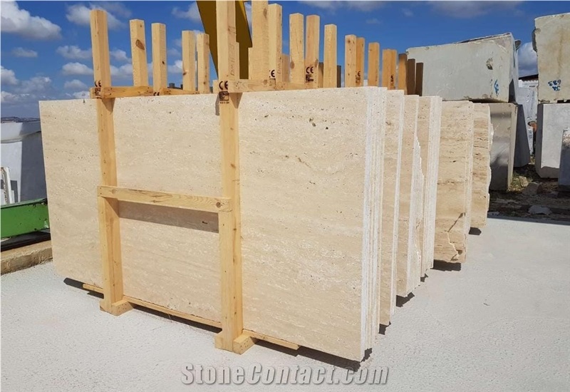 Turkey Top Quality Classic Light Travertine Slabs