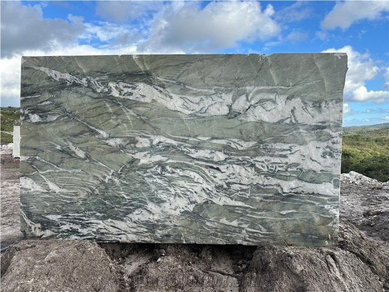 Royal Green Quartzite - Amazzoni Green Quartzite Blocks