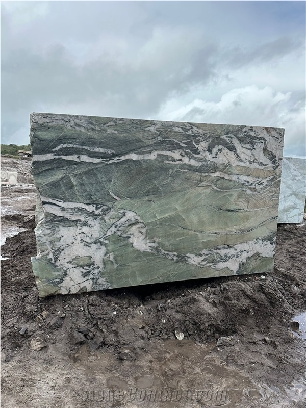 Royal Green Quartzite - Amazzoni Green Quartzite Blocks