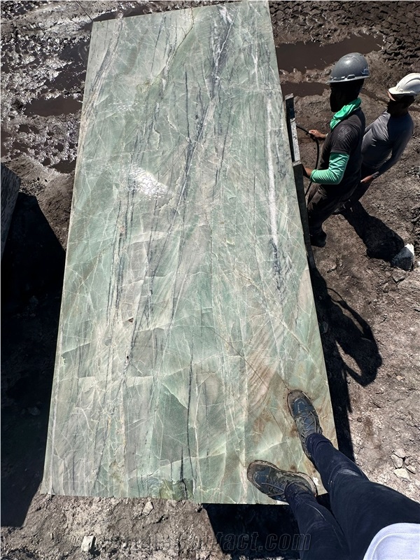 Royal Green Quartzite - Amazzoni Green Quartzite Blocks