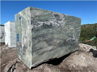 Royal Green Quartzite - Amazzoni Green Quartzite Blocks