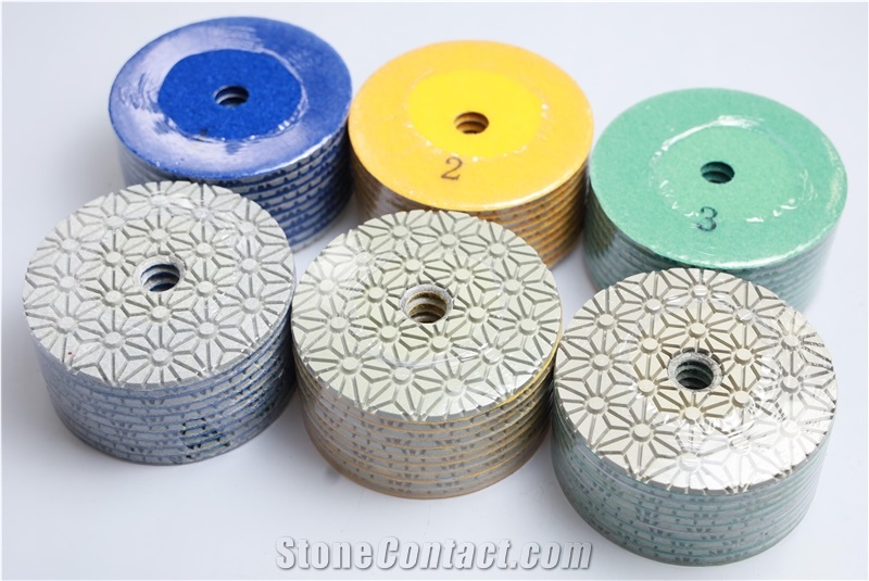 3 Step Wet Polishing Pads For Granite, Marble, Concrete