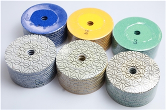 3 Step Wet Polishing Pads For Granite, Marble, Concrete