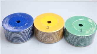 3 Step Wet Polishing Pads For Granite, Marble, Concrete
