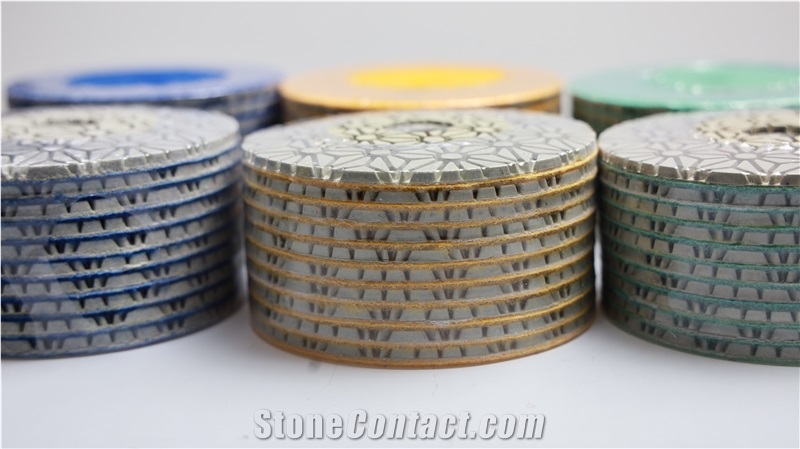 3 Step Wet Polishing Pads For Granite, Marble, Concrete