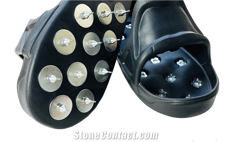 Spiked Safety Shoes For Concrete And Paint Construction