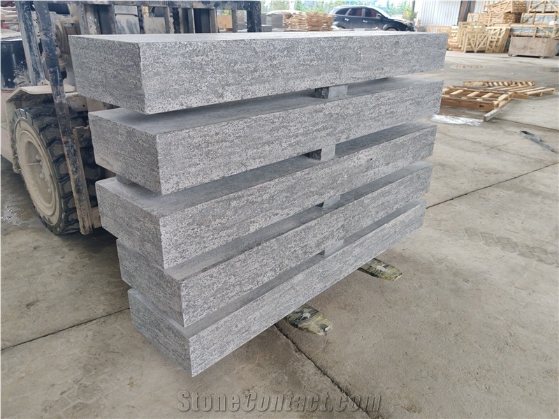 Blue Limestone Block Steps For Outdoor